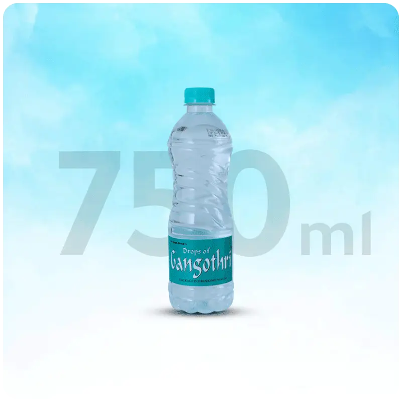 Gangothri 750ml packaged drinking water bottle